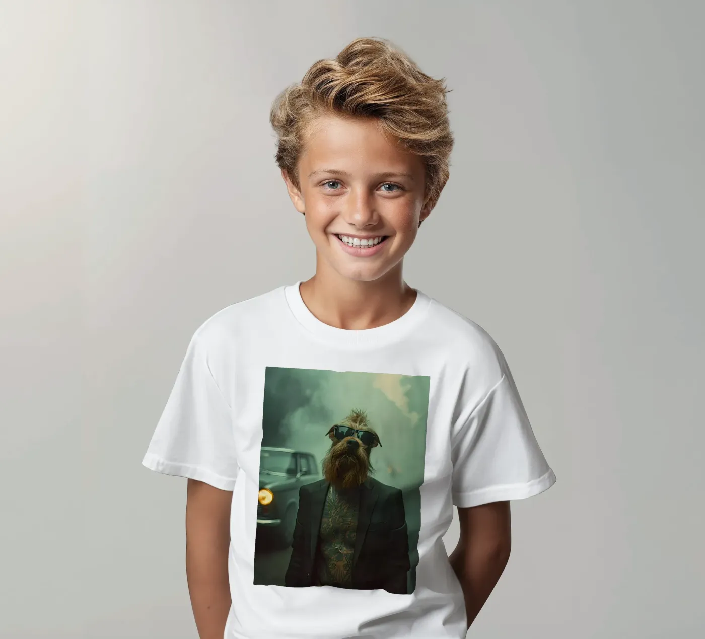 Caleb t-shirt bambini da Affiches Chien Originales – Dogland