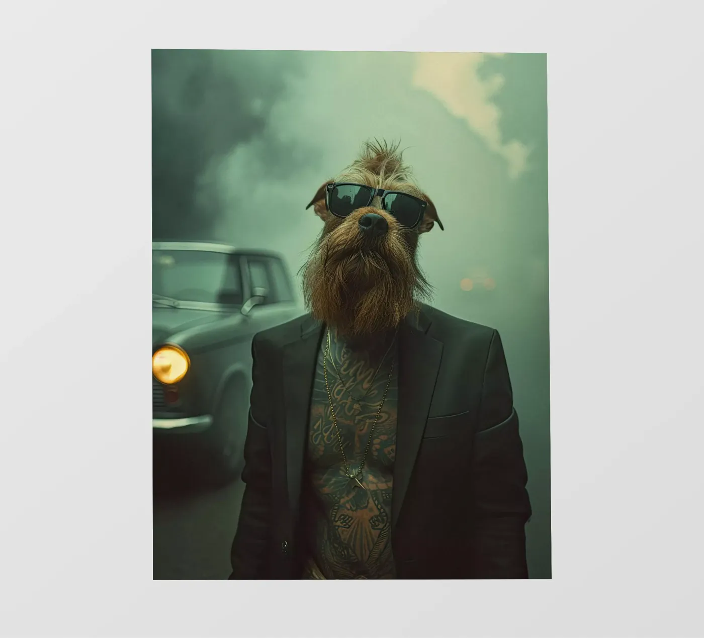 Caleb fotobehang van Affiches Chien Originales – Dogland