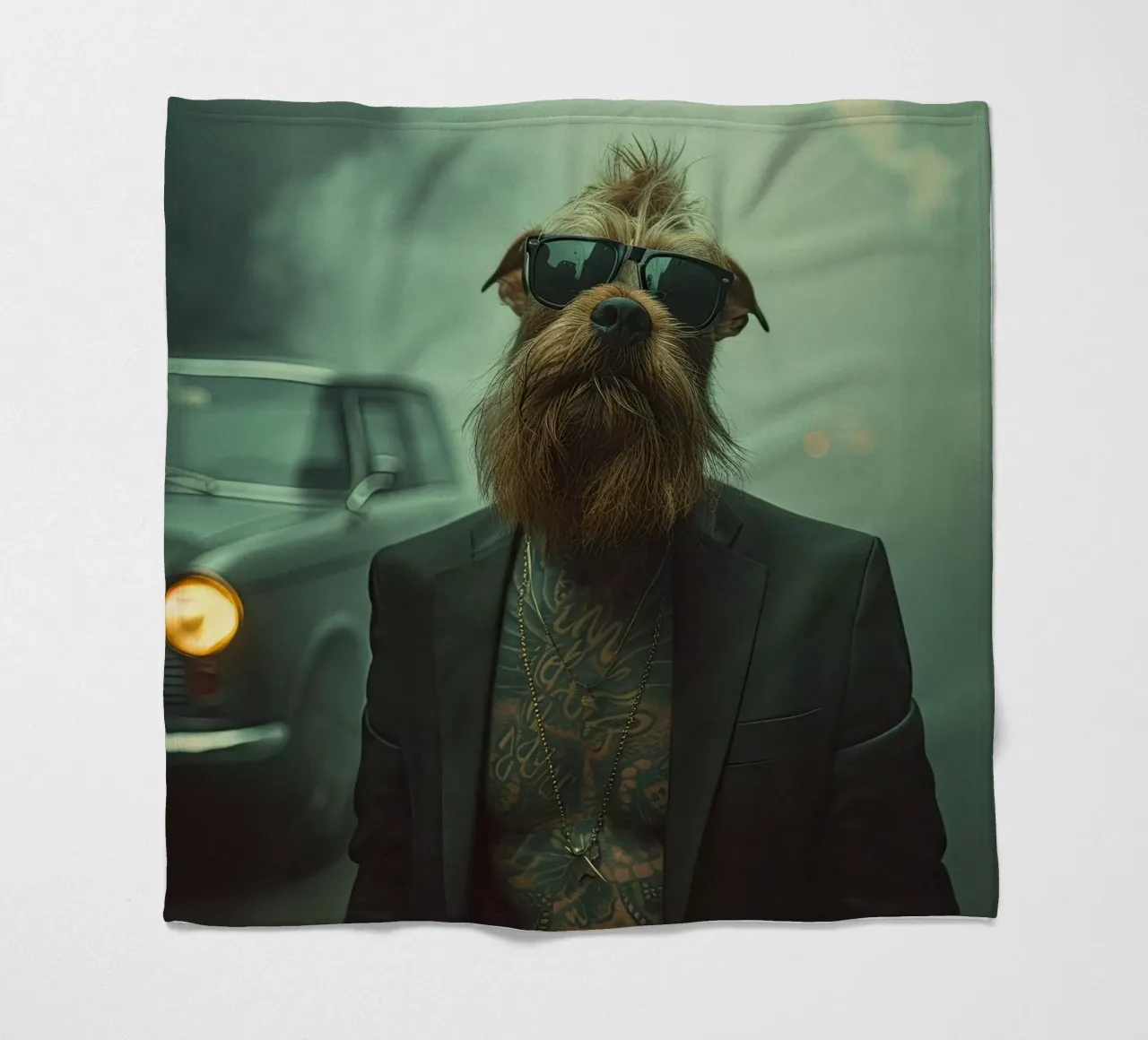 Caleb fleece blanket by Affiches Chien Originales – Dogland