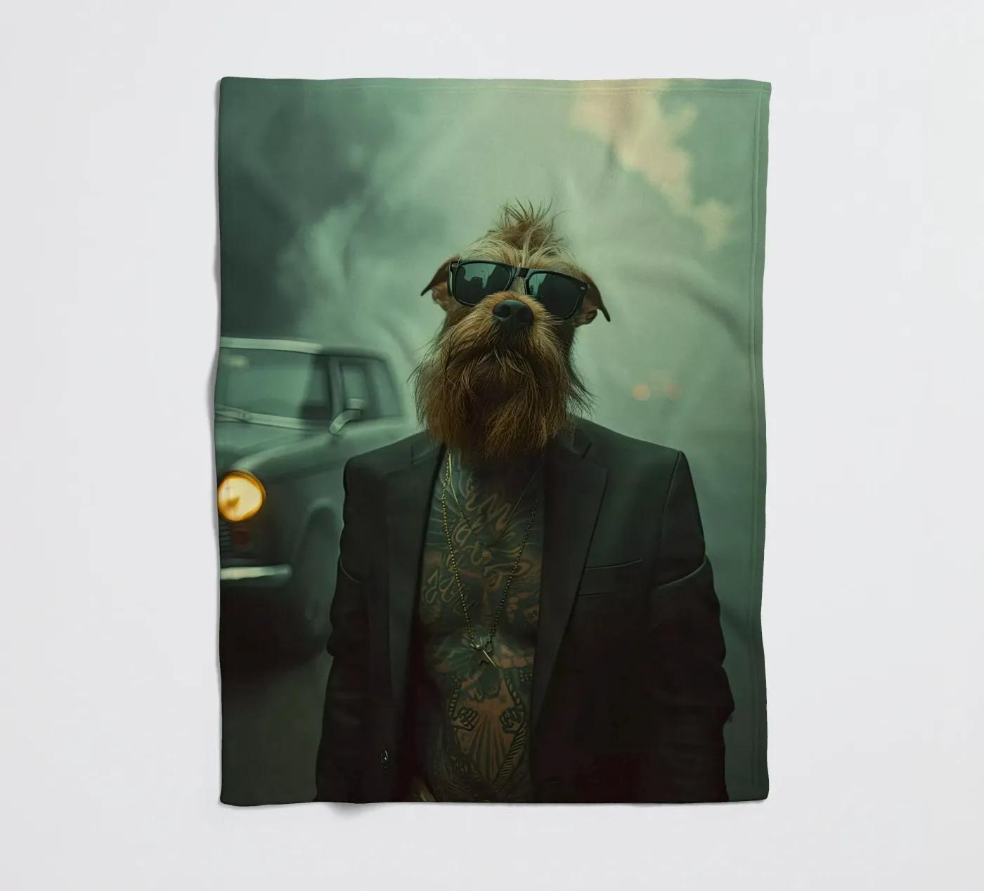 Caleb fleecedeken van Affiches Chien Originales – Dogland