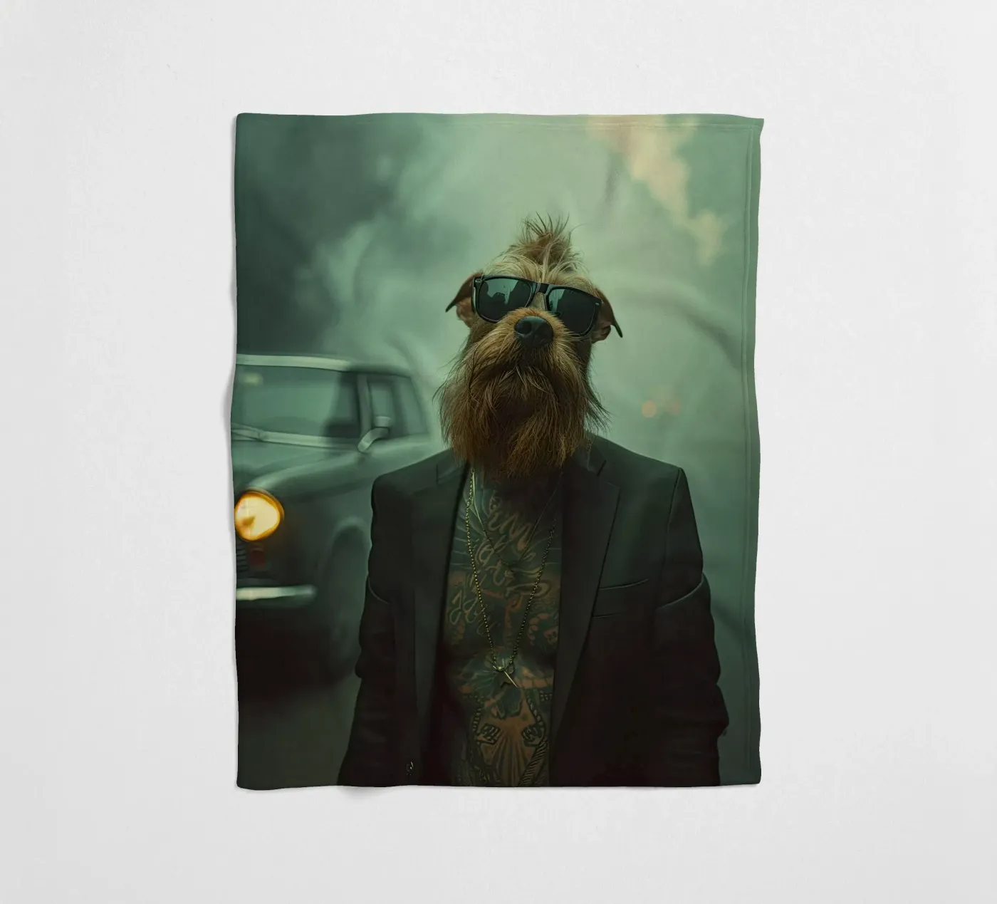 Caleb fleece blanket by Affiches Chien Originales – Dogland