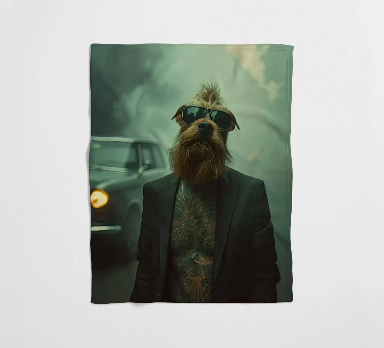 Caleb fleece blanket by Affiches Chien Originales – Dogland