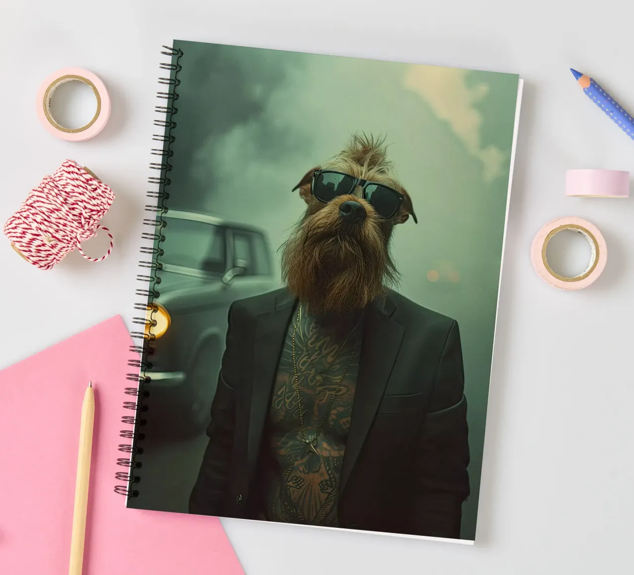 Caleb spiral notebook by Affiches Chien Originales – Dogland