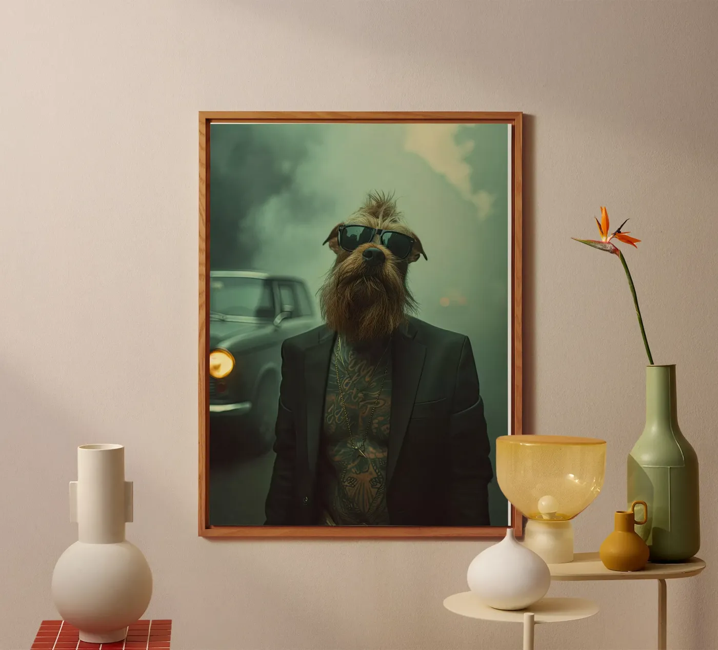 Caleb forex plate by Affiches Chien Originales – Dogland
