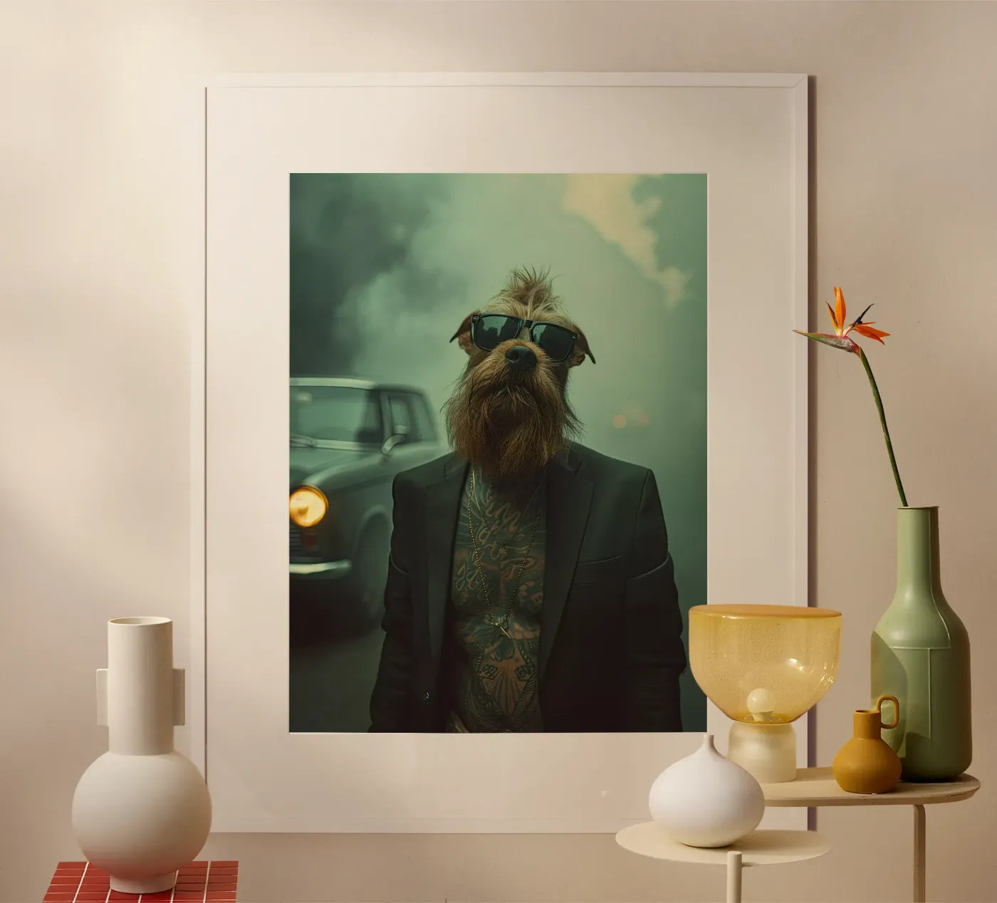 Caleb Poster von Affiches Chien Originales – Dogland