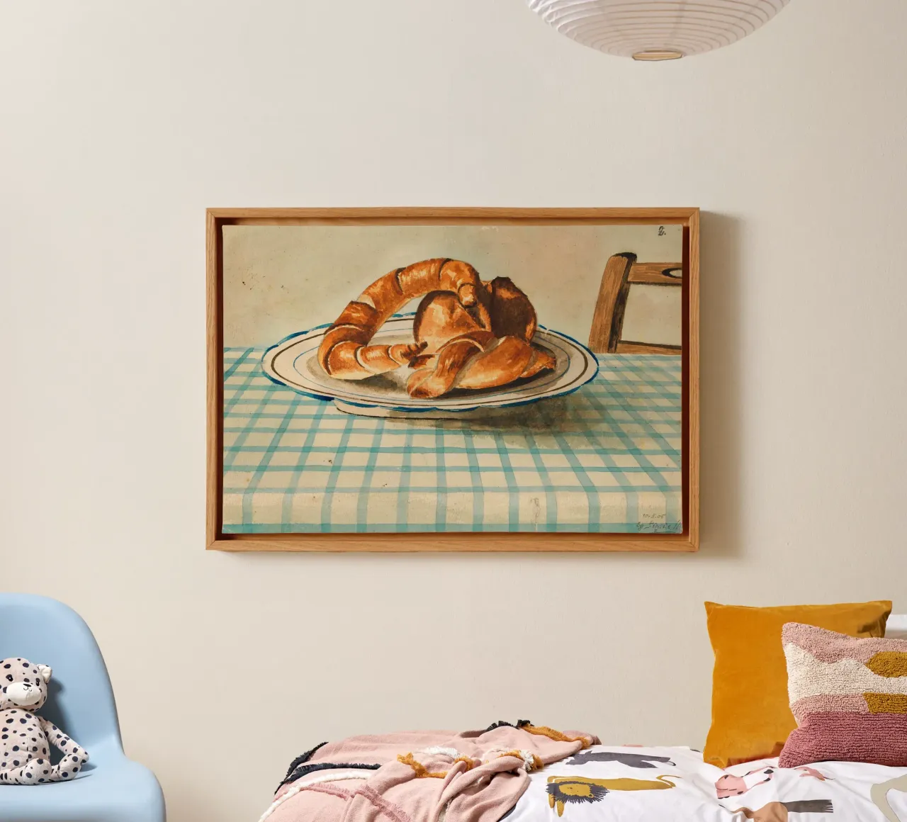 Paul Cézanne Croissants Still Life - Post-Impressionismus Leinwand mit Schattenfugenrahmen von vintagepod