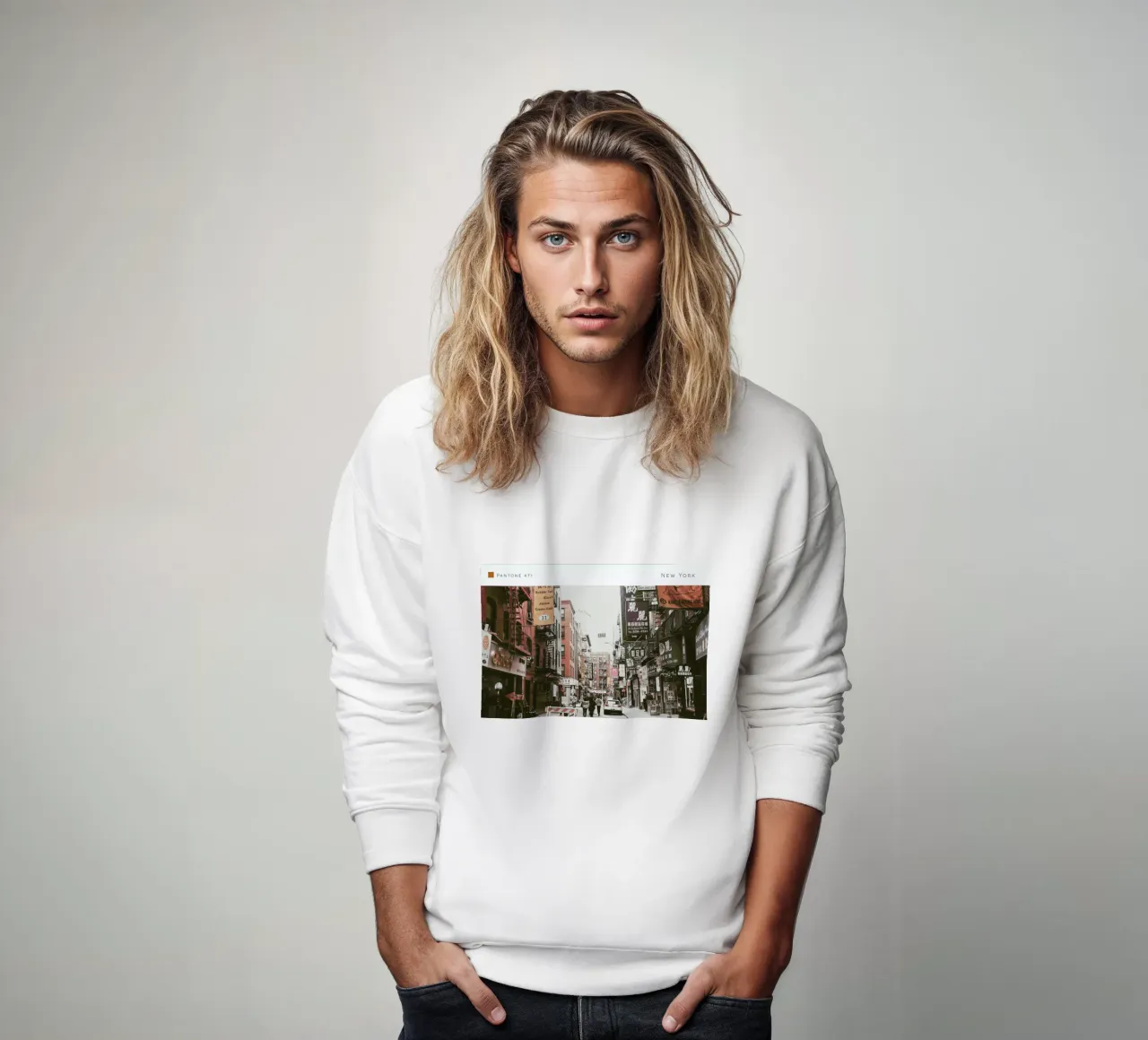 New York Pantone 471 sweatshirt by In Full Color