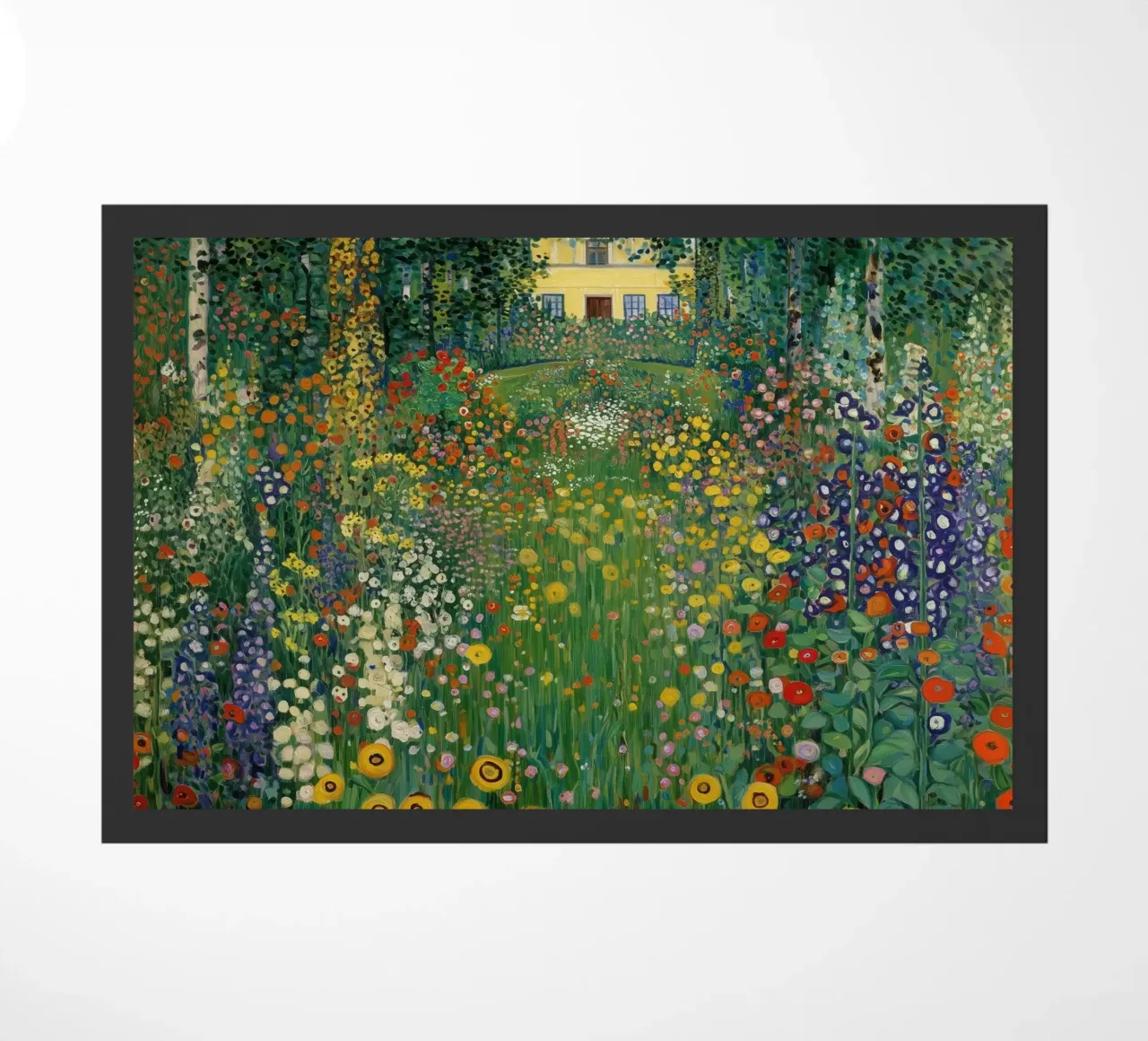 Bloementuin deurmat van Art Center