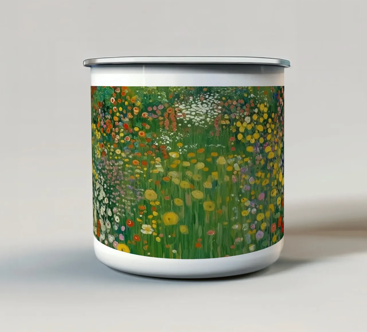 Bloementuin emaille mok van Art Center