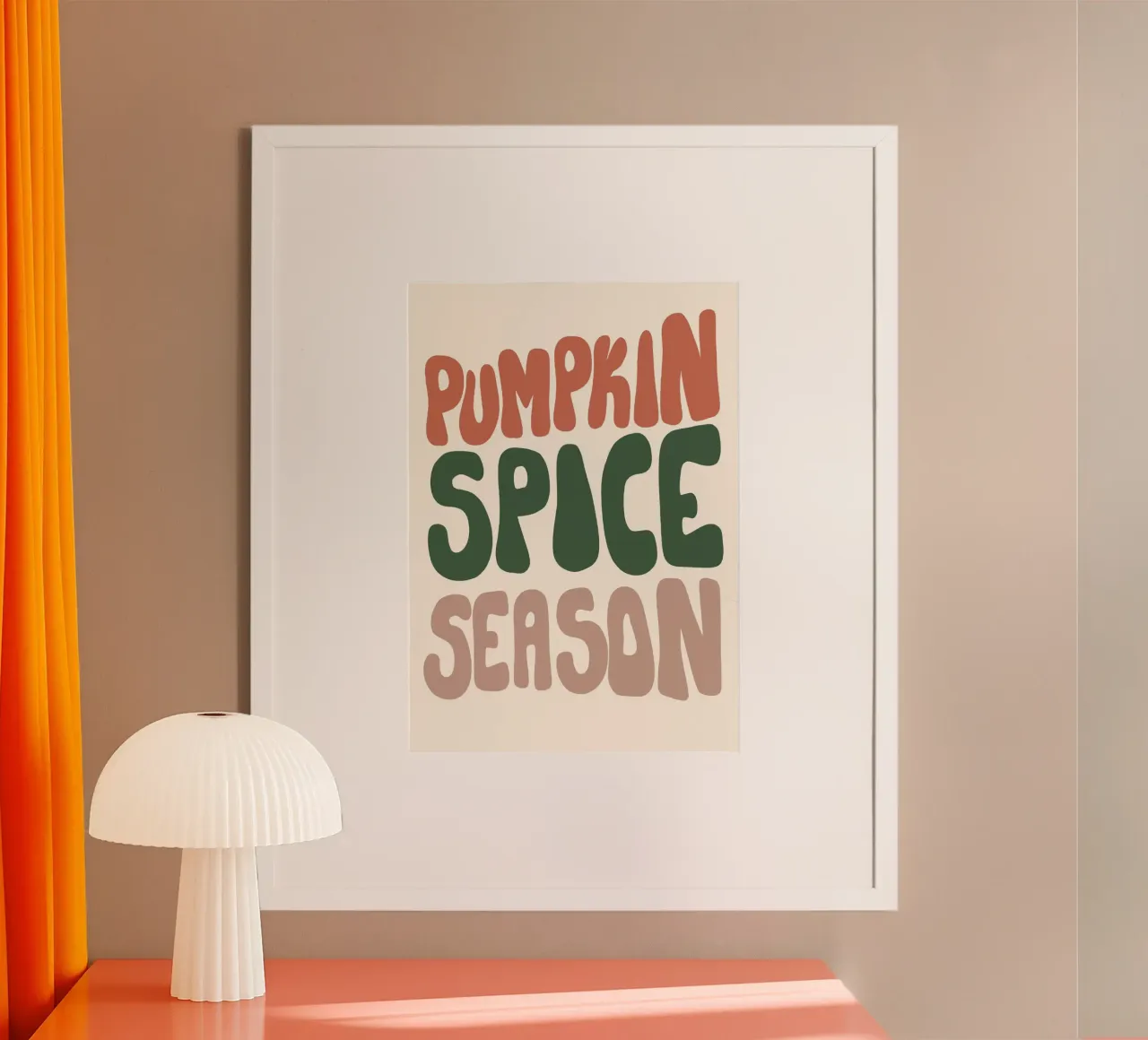 Stagione delle spezie di zucca Stampa estetica autunnale retrò poster da vintagepod
