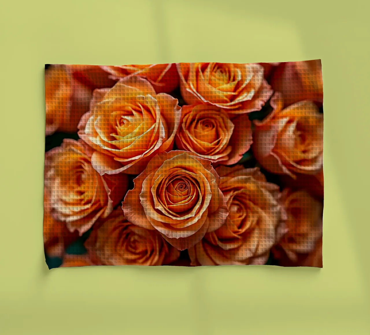 Rose_arancio canovaccio da cucina da Farb- und Blütenzauber by LK