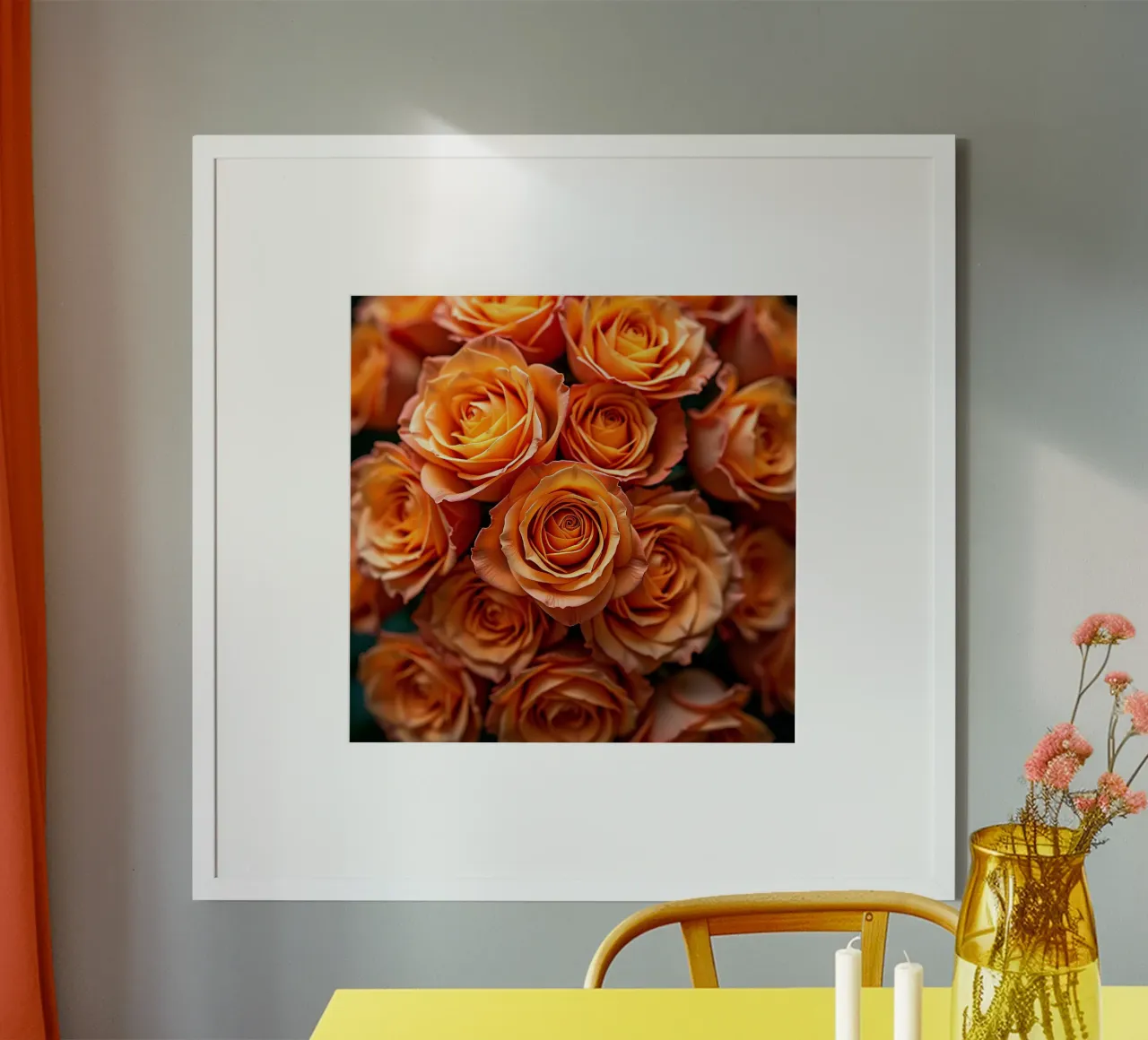 Rose_arancio poster da Farb- und Blütenzauber by LK