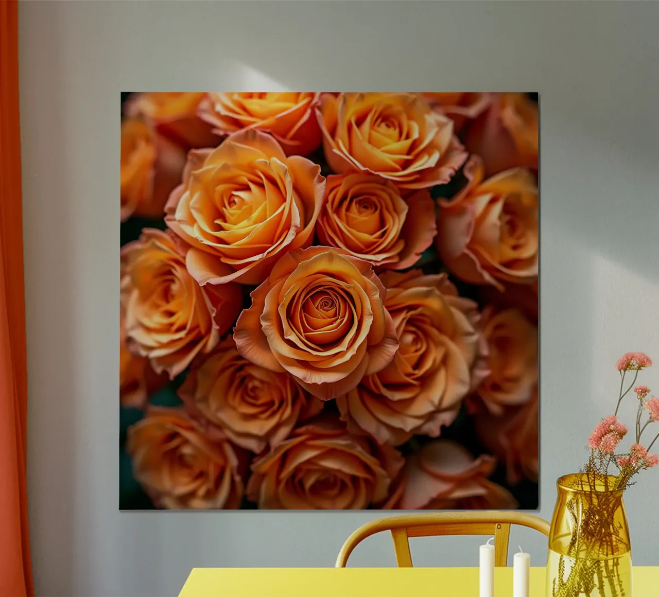 Rose_arancio poster da Farb- und Blütenzauber by LK