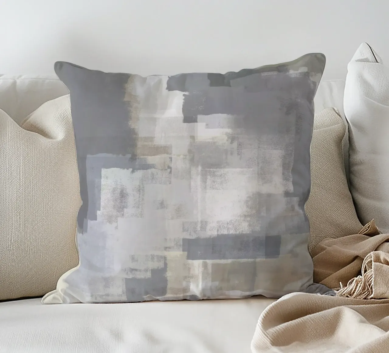 Surfaces 6 | Gray on Grey cuscino da sabidussi