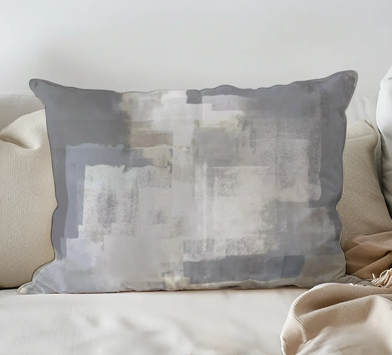 Surfaces 6 | Gray on Grey cuscino da sabidussi