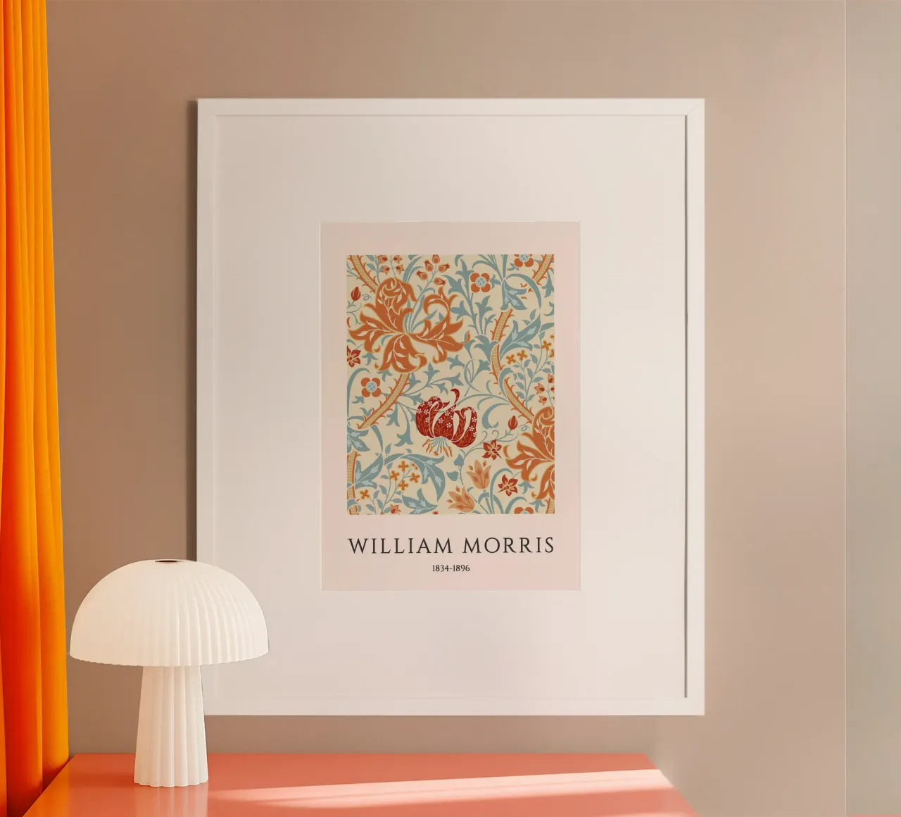William Morris Granatapfel & Lilie Kunsthandwerklicher Druck Poster von vintagepod