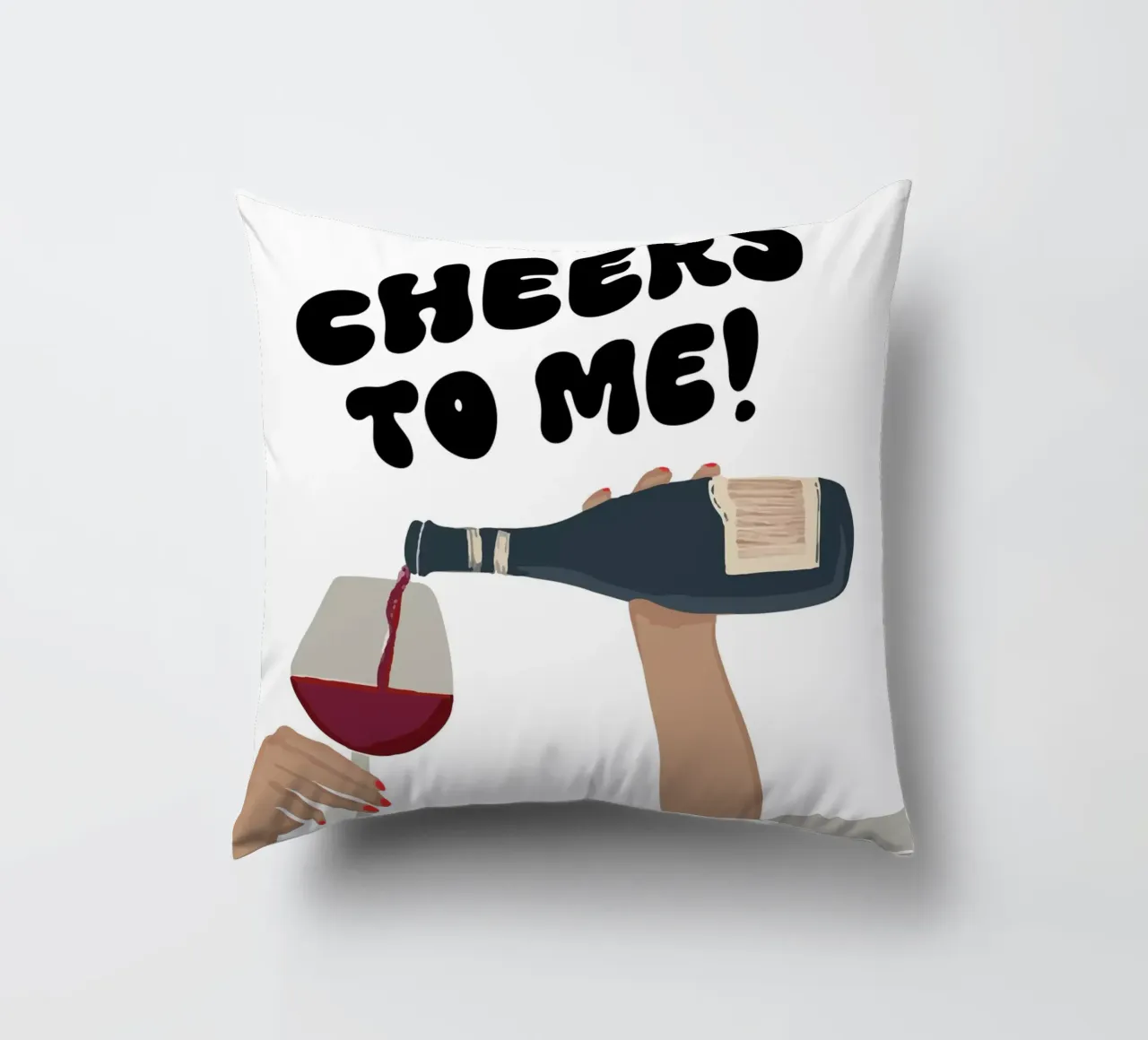 Cheers to me! decorative cushion by XOXO Arte delicious