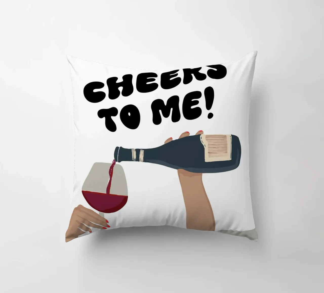 Cheers to me! decorative cushion by XOXO Arte delicious