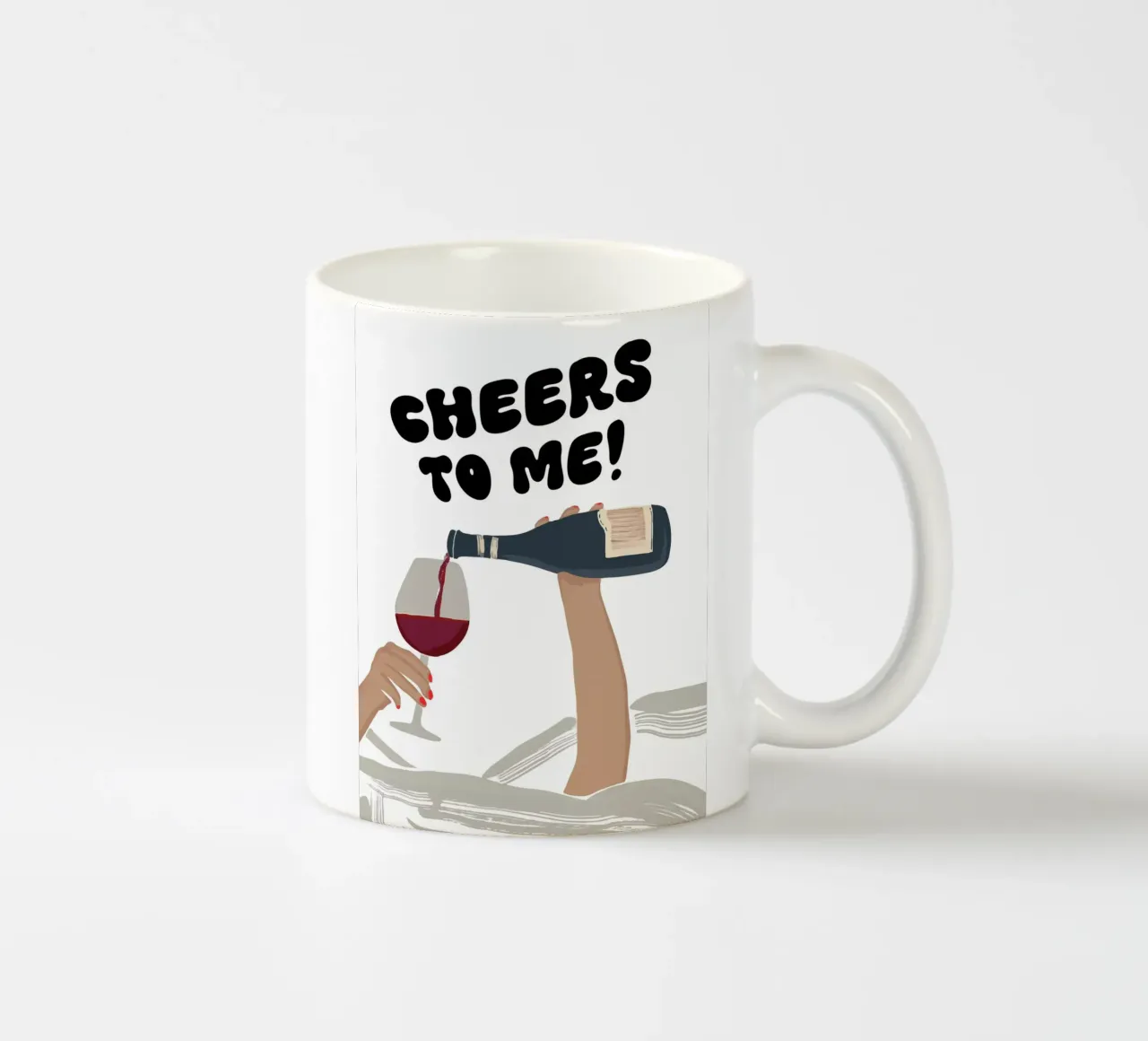Cheers to me! tazza in ceramica da XOXO Arte delicious