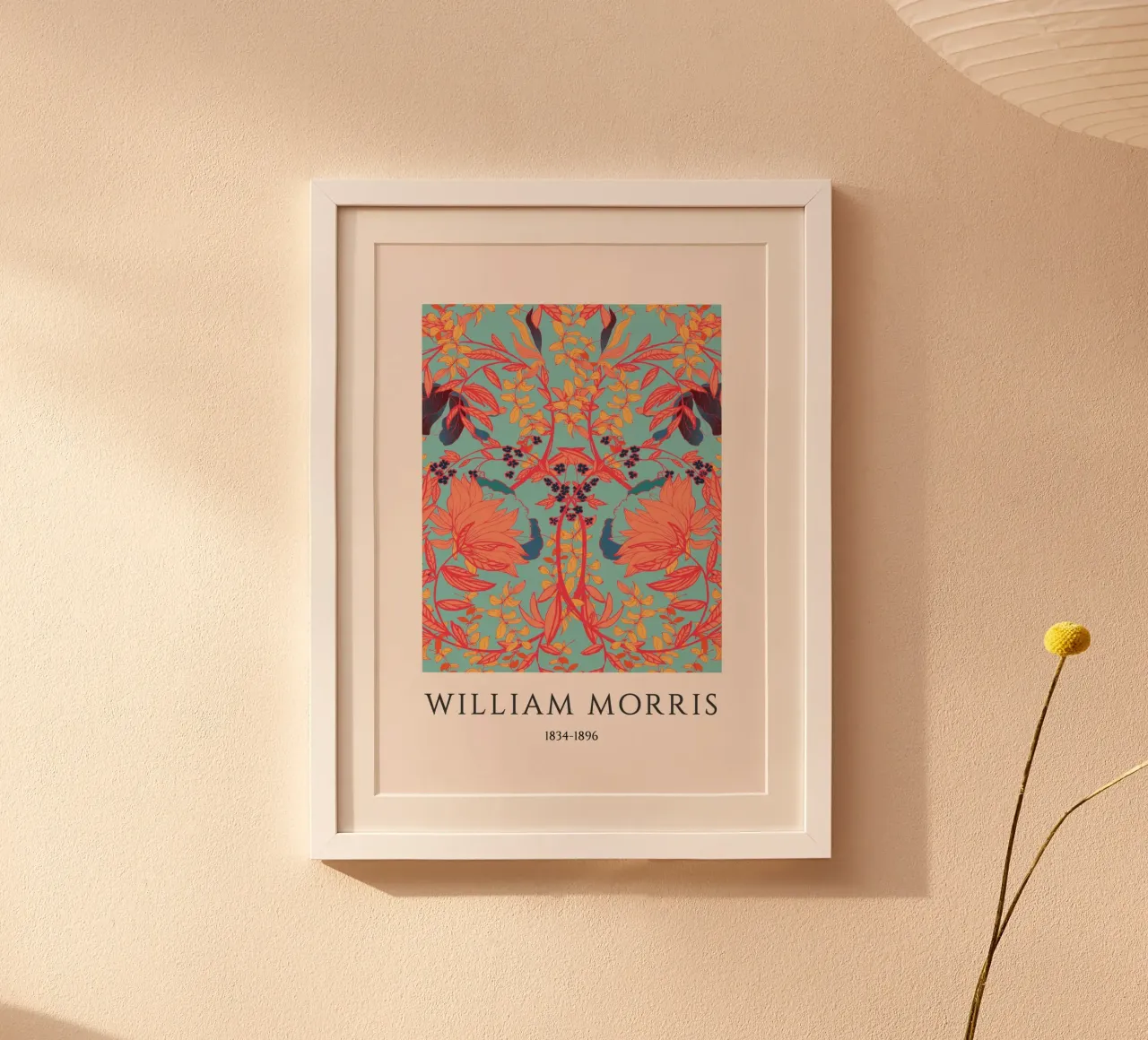 William Morris Arts & Crafts - Stampa floreale blu poster da vintagepod