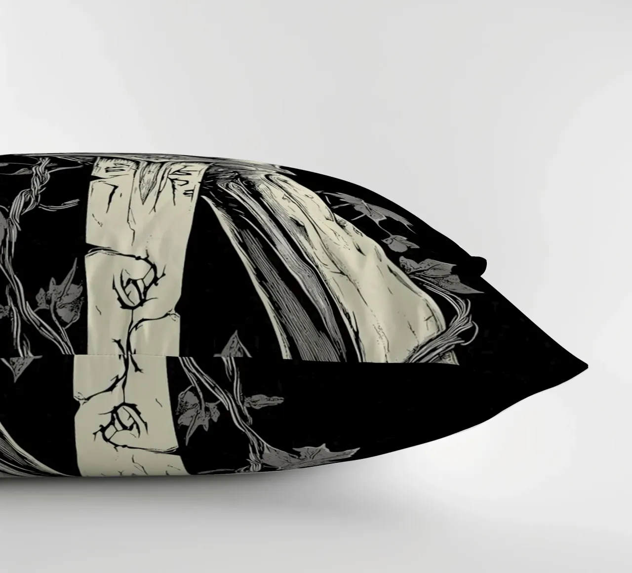 Lo scheletro prende la spada maledetta cuscino da pixelbull - medieval art and more