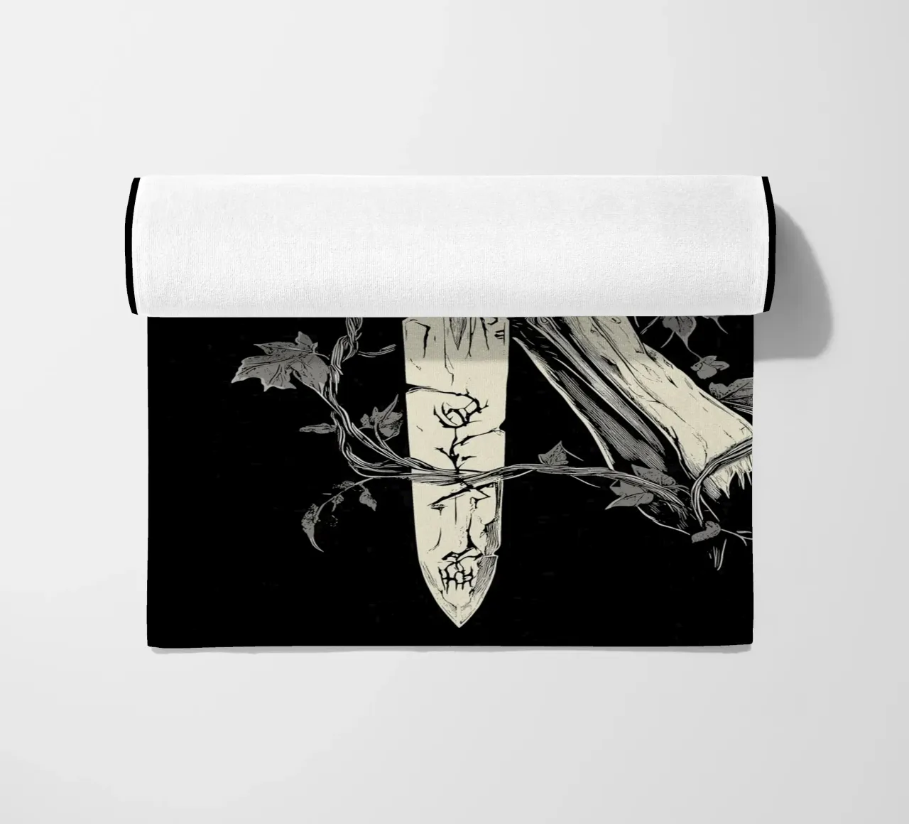 Lo scheletro prende la spada maledetta telo mare da pixelbull - medieval art and more