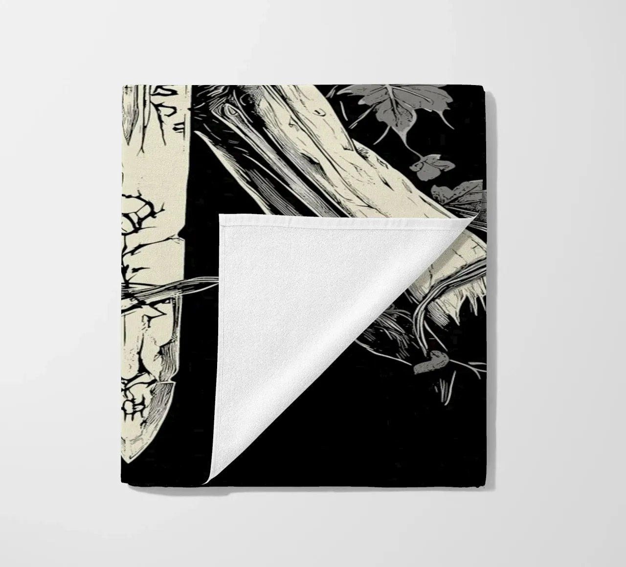 Lo scheletro prende la spada maledetta telo mare da pixelbull - medieval art and more