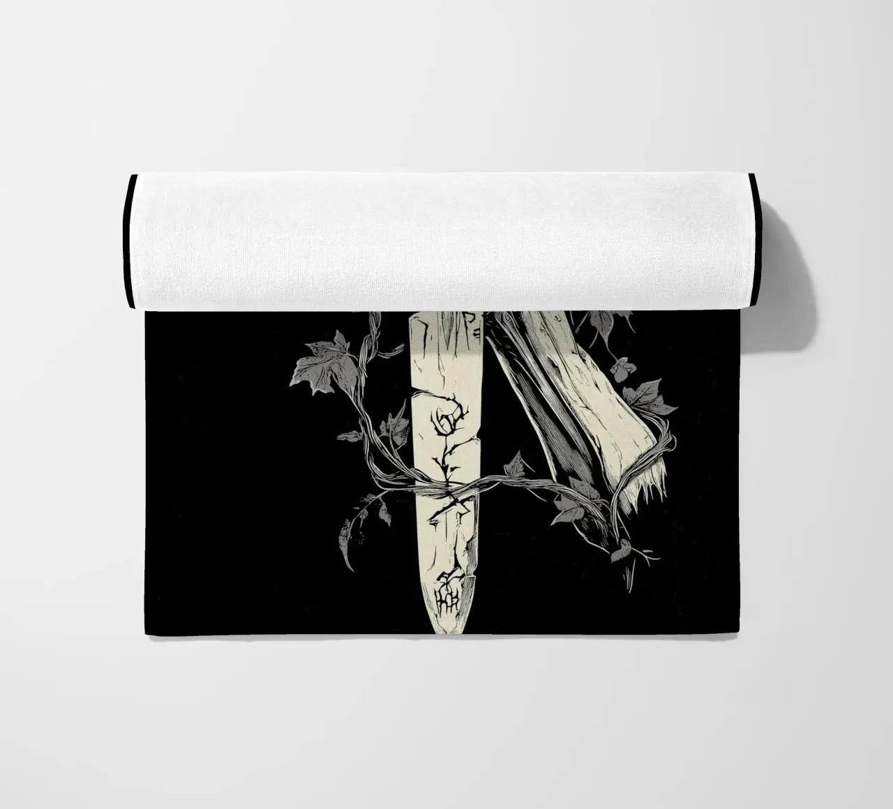 Lo scheletro prende la spada maledetta telo mare da pixelbull - medieval art and more