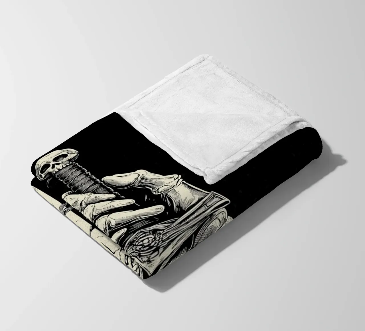 Lo scheletro prende la spada maledetta coperta in pile da pixelbull - medieval art and more