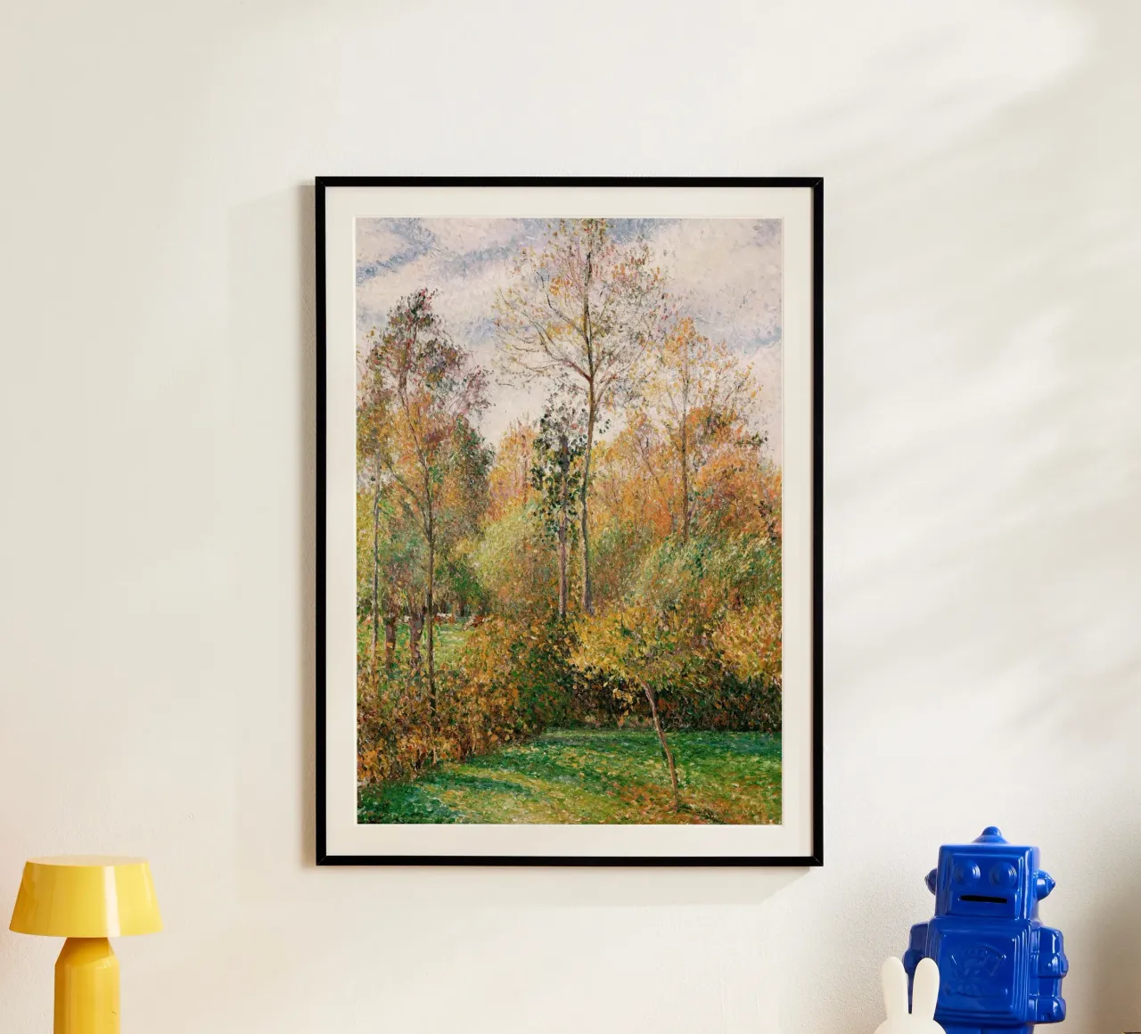 Camille Pissarro Alberi d'autunno - Paesaggio impressionista Post poster da vintagepod