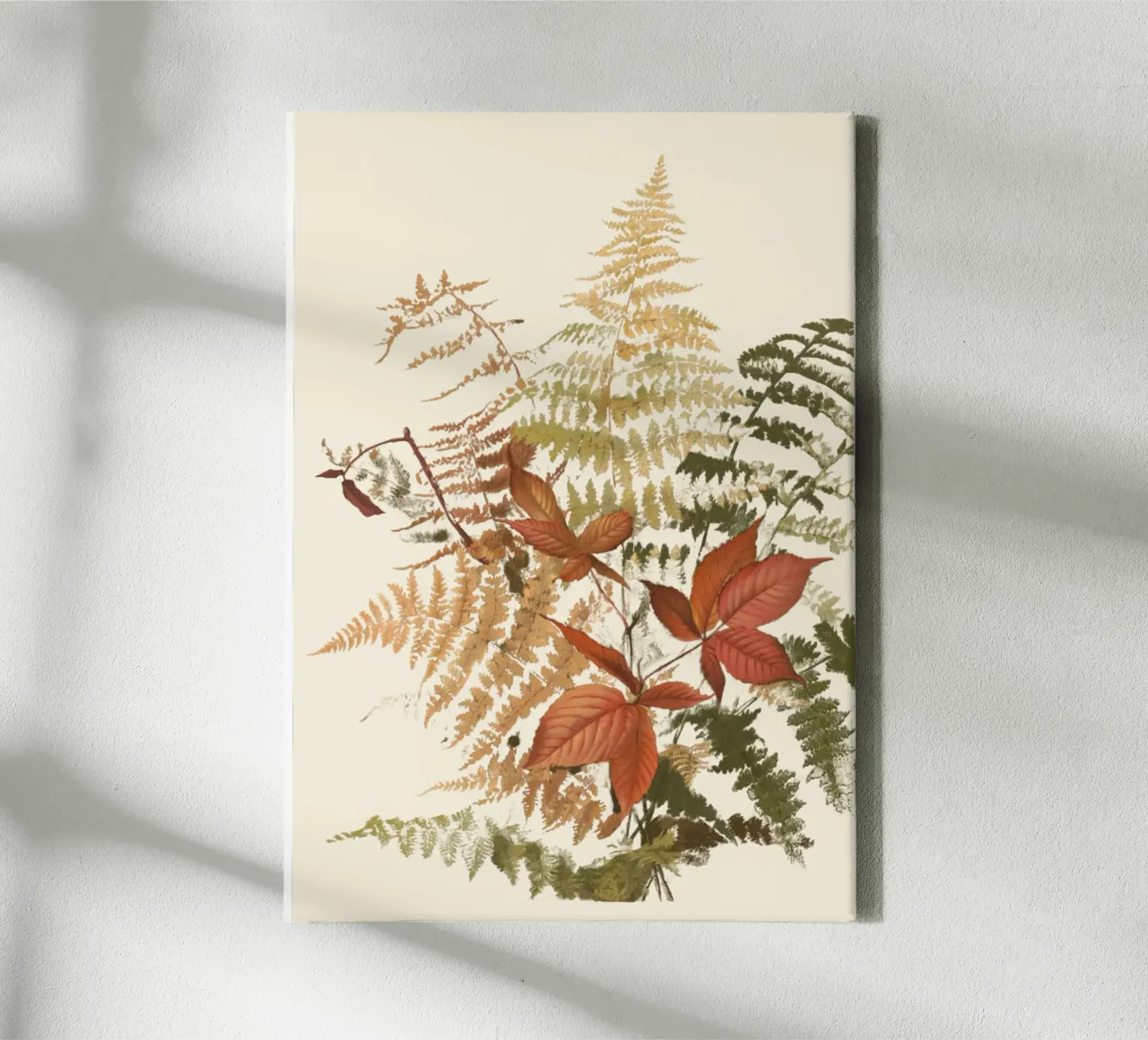Foglie d'autunno acquerellate da Charles Demuth - Arte naturale tela con Cornice a cassetta da vintagepod