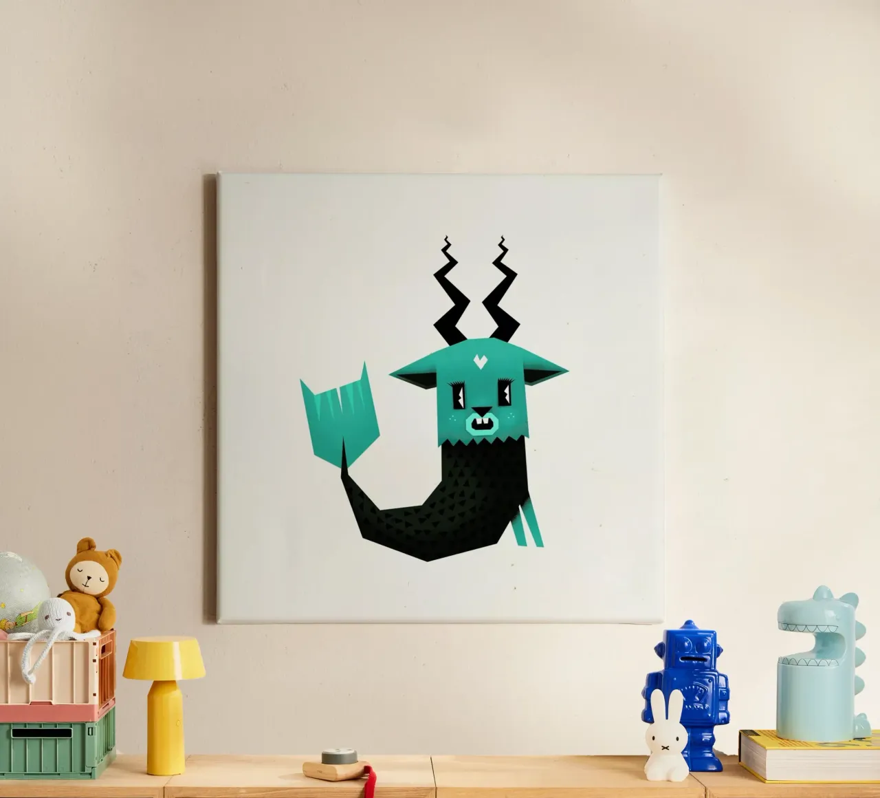 Capricorn canvas met Baklijst van Yetiland