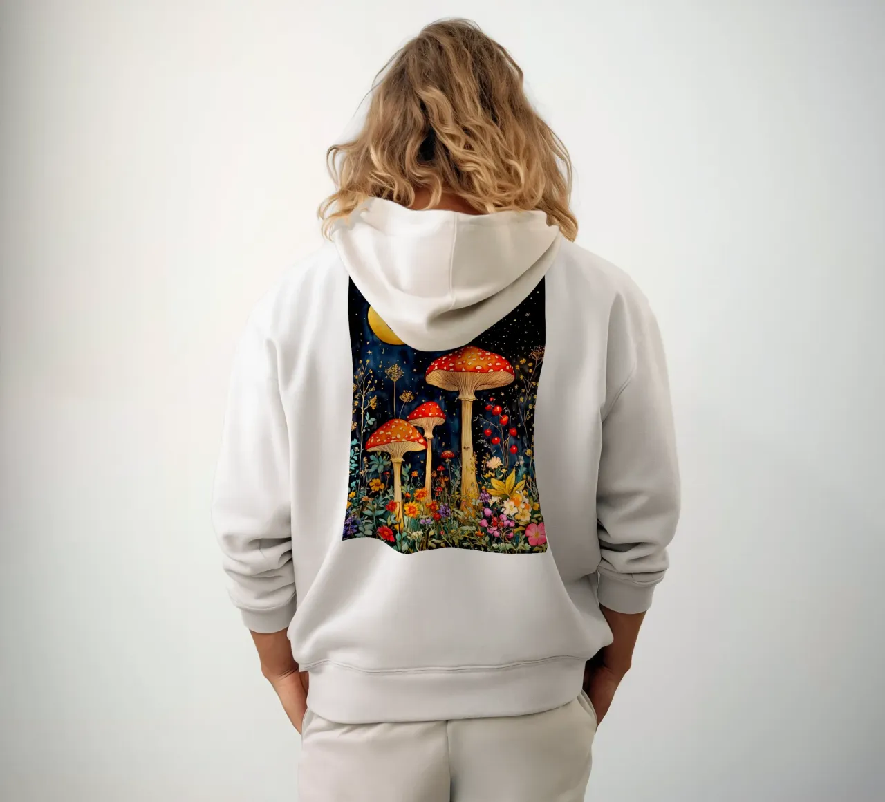 Funghi felpa con cappuccio da Justyna Jaszke JBJart