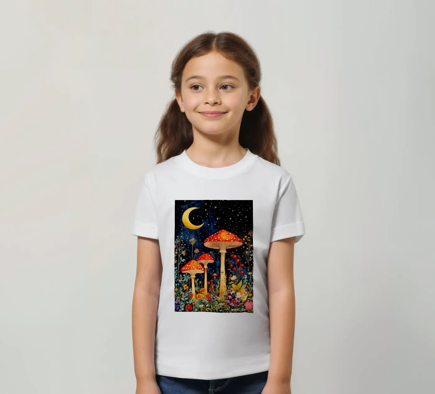 Funghi t-shirt bambini da Justyna Jaszke JBJart