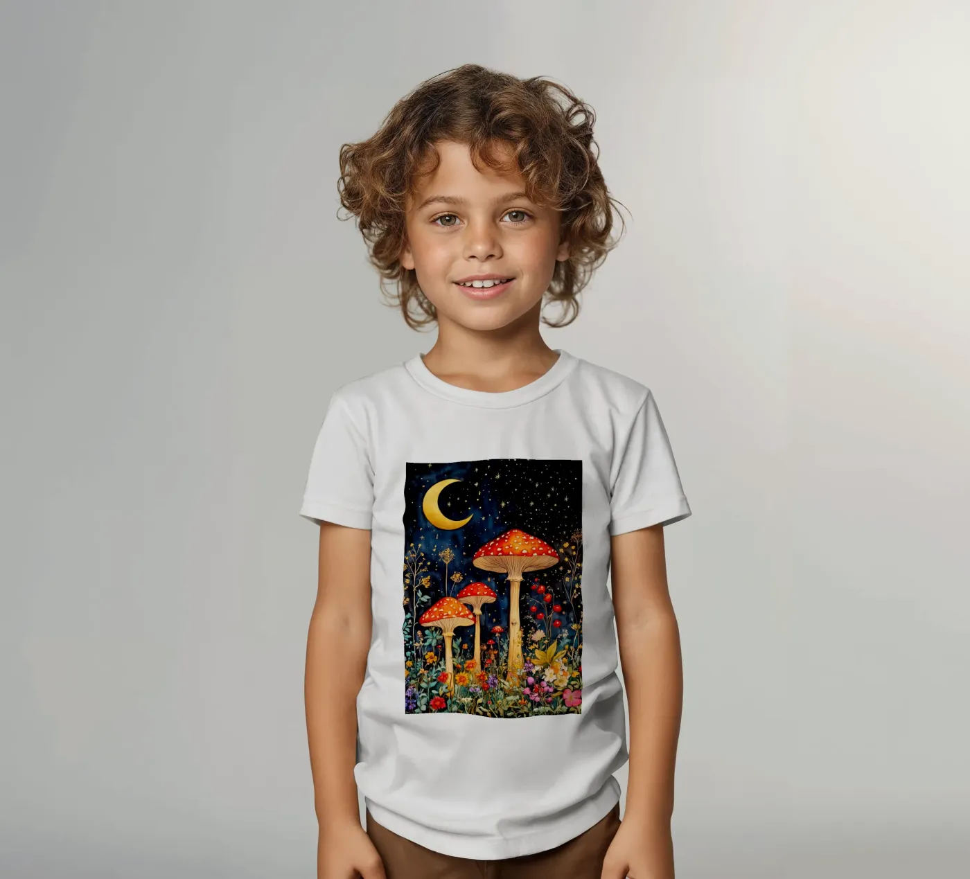 Funghi t-shirt bambini da Justyna Jaszke JBJart