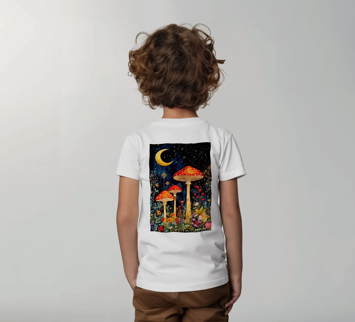Funghi t-shirt bambini da Justyna Jaszke JBJart