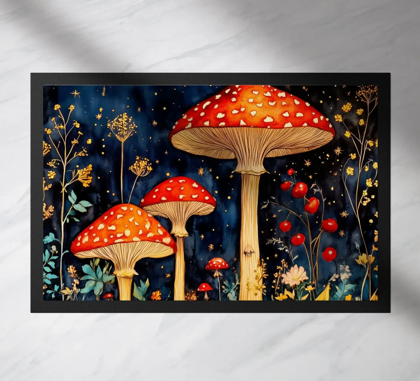 Mushrooms deurmat van Justyna Jaszke JBJart