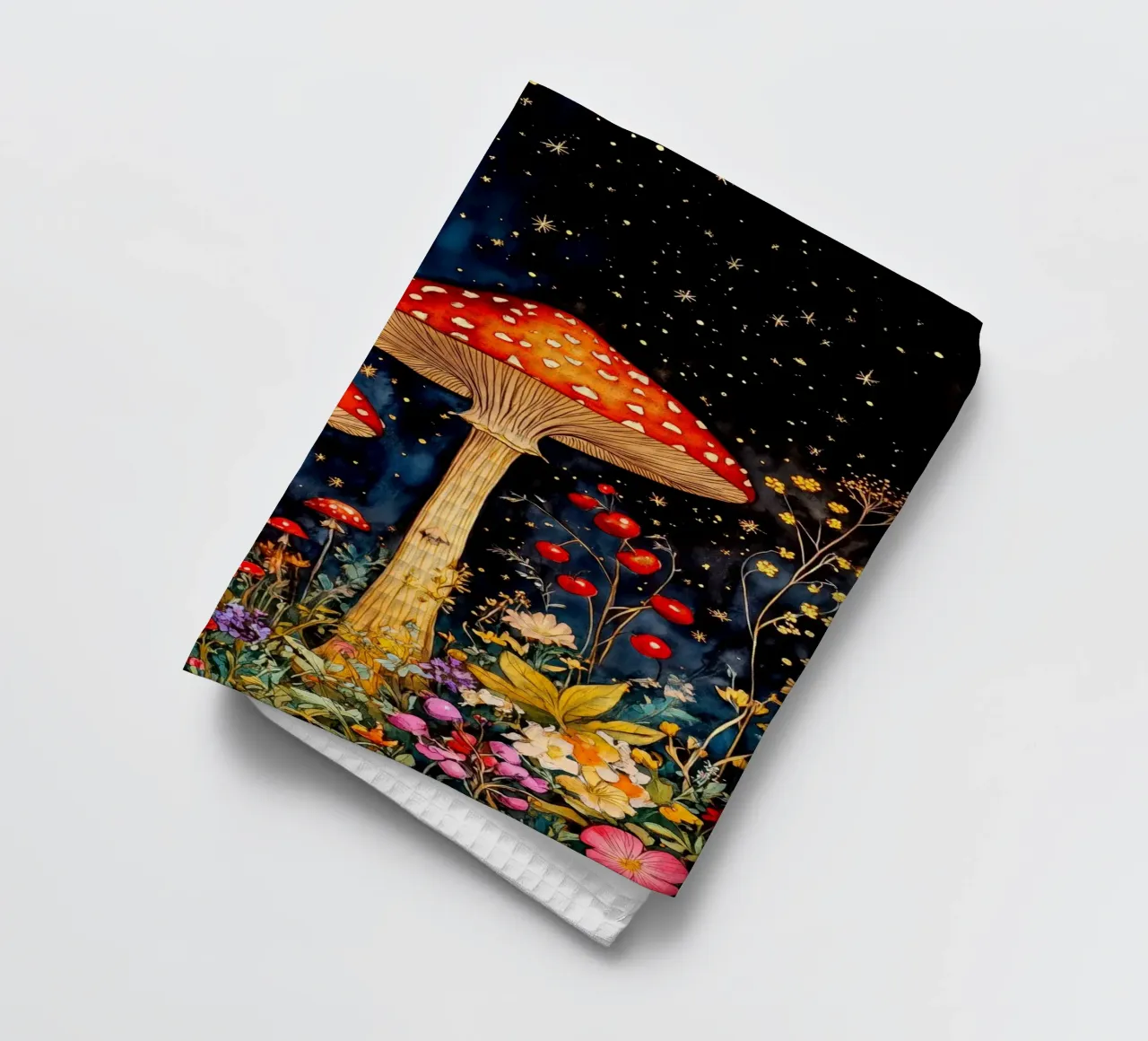 Funghi canovaccio da cucina da Justyna Jaszke JBJart