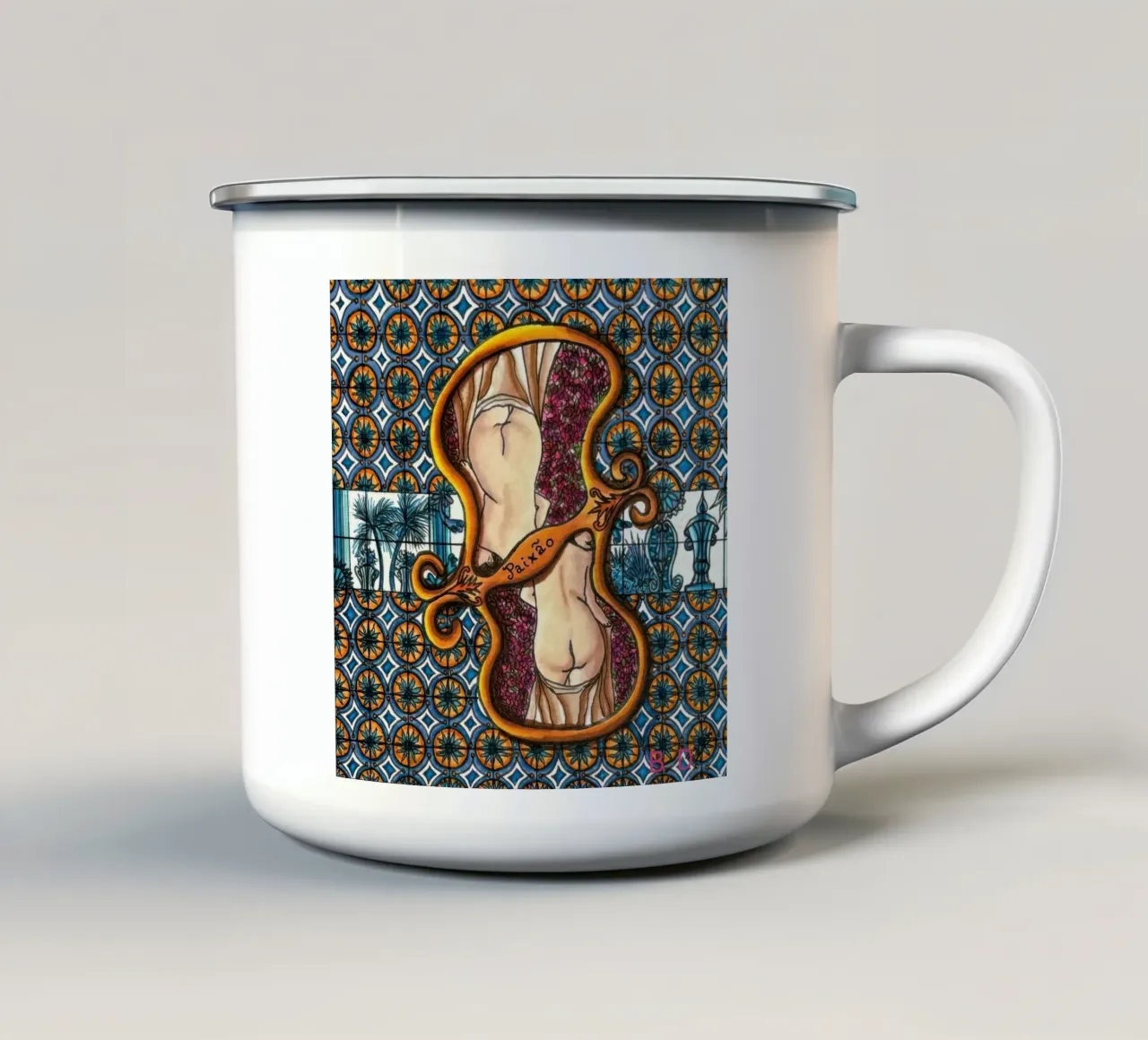 Passione femminile tazza in smalto da Amseldsg