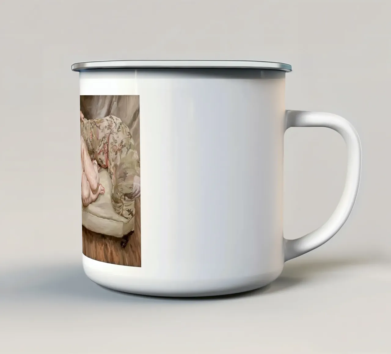 Benefici Supervisore del sonno - Lucia Freud tazza in smalto da julyebayprint