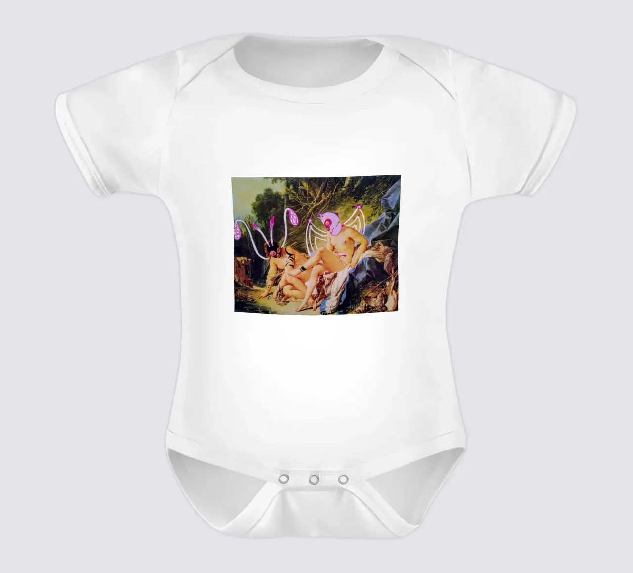 Mit oder ohne dich Kurzarm Babybody von Trash is dada Official