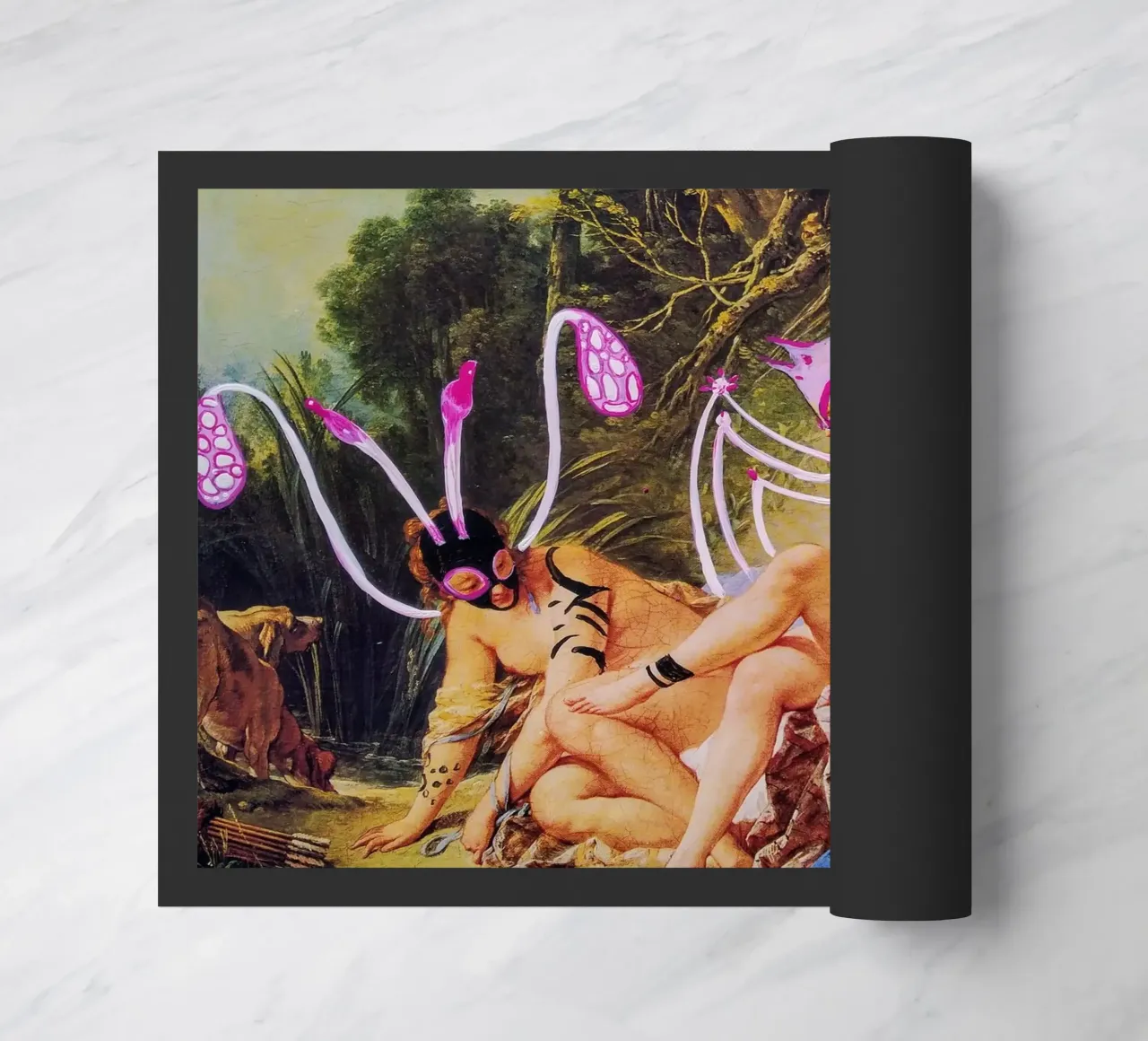 Mit oder ohne dich Fußmatte von Trash is dada Official