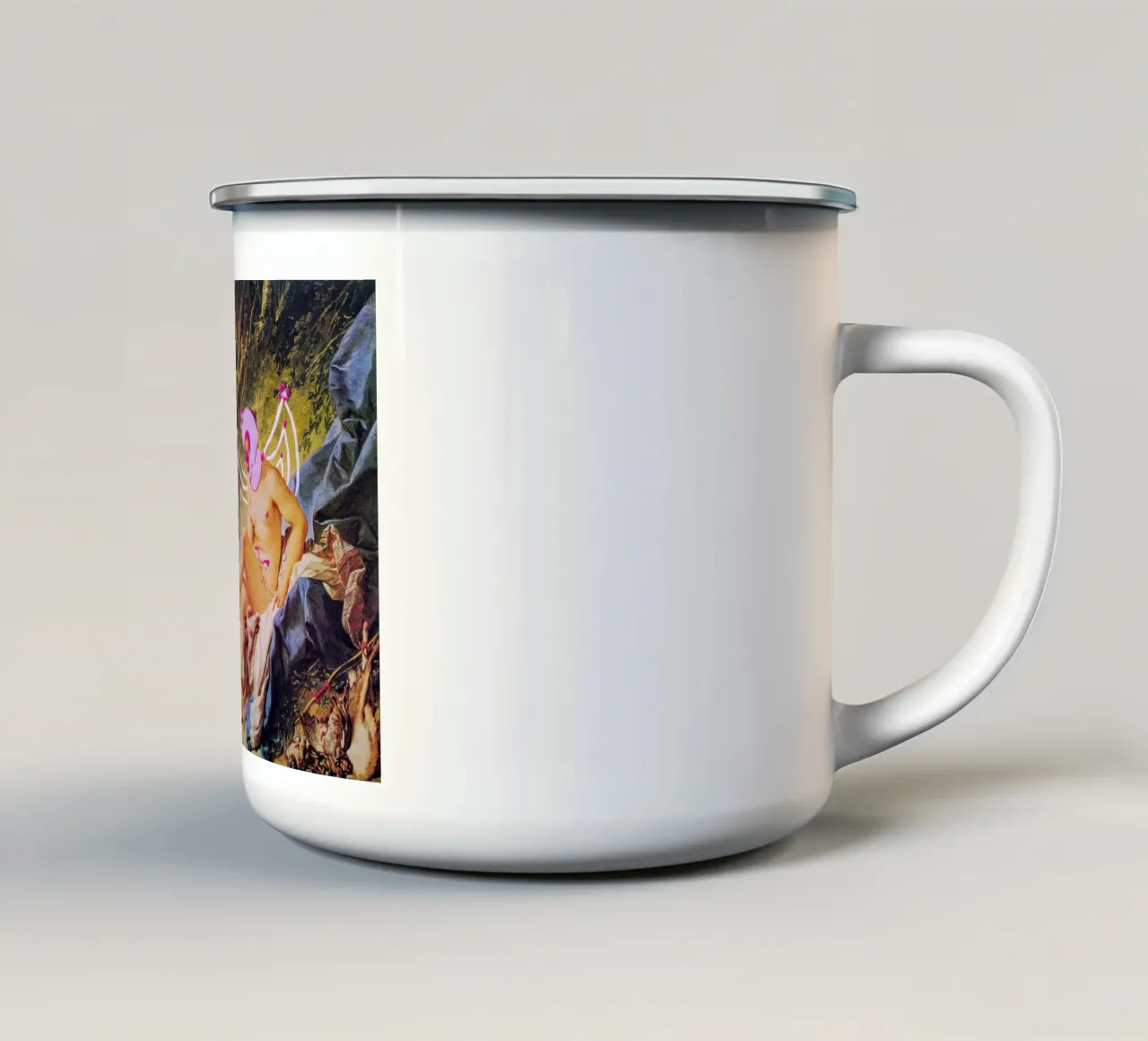 Con o senza di te tazza in smalto da Trash is dada Official