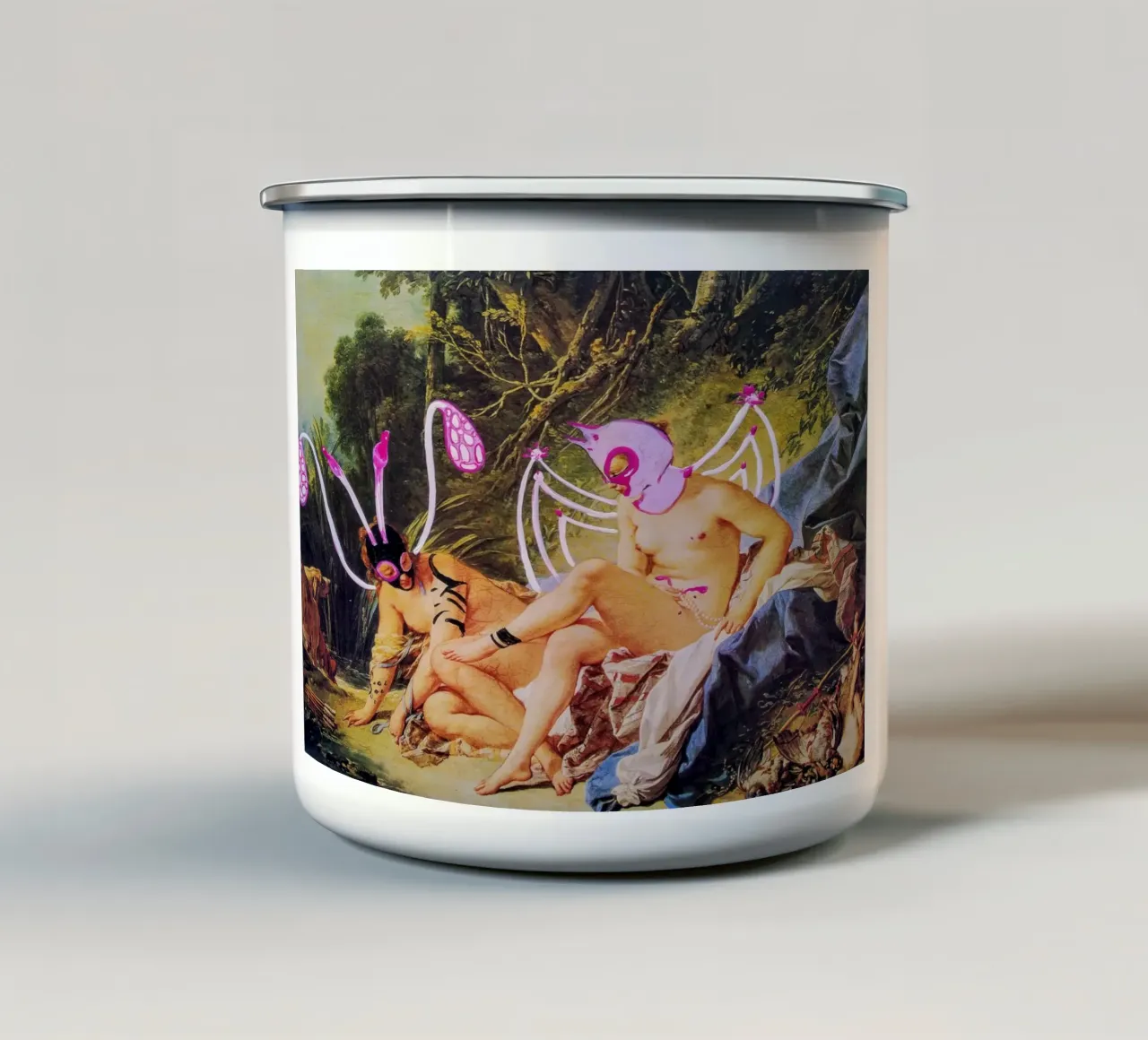 Con o senza di te tazza in smalto da Trash is dada Official