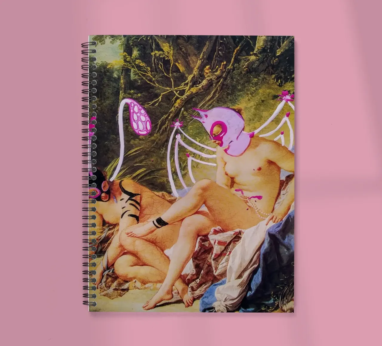 With or without you spiral notebook by Trash is dada Official