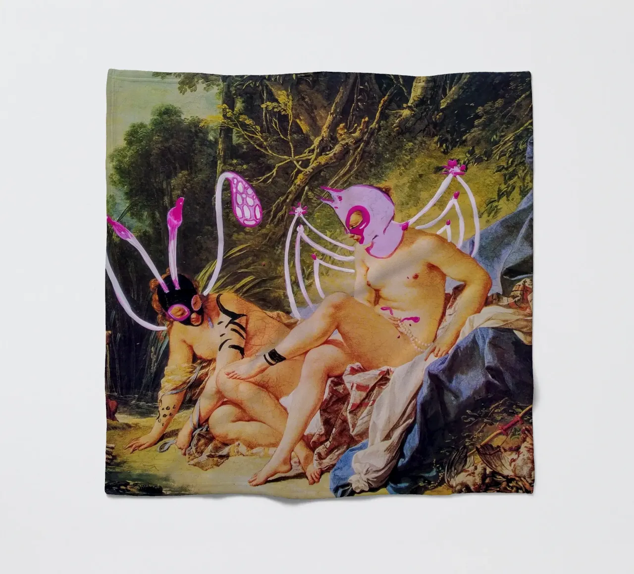 Mit oder ohne dich Fleecedecke von Trash is dada Official