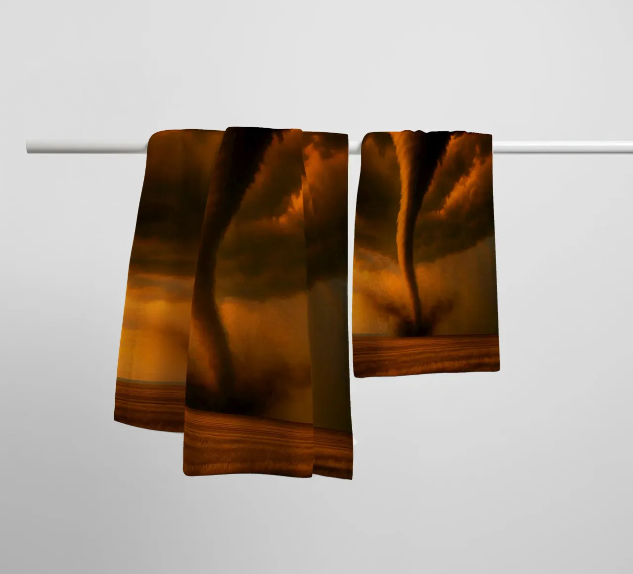 tornade tempête vue photographie serviette de bain de landtengs