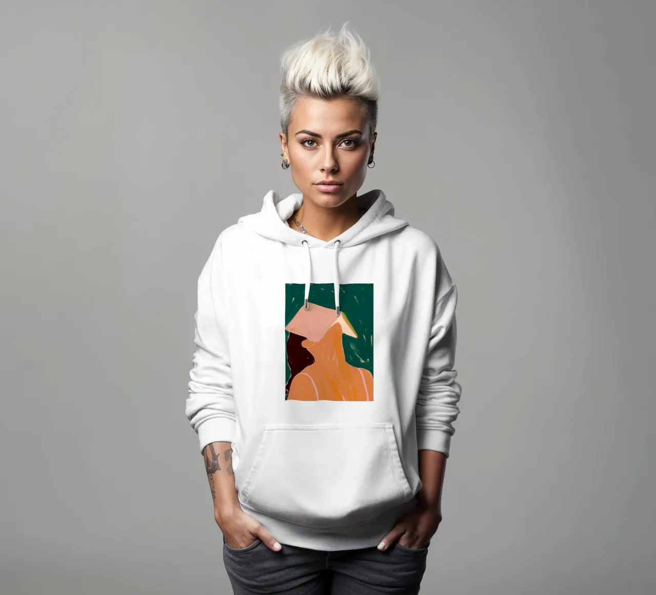 Leer entre líneas sudadera con capucha de 83oranges