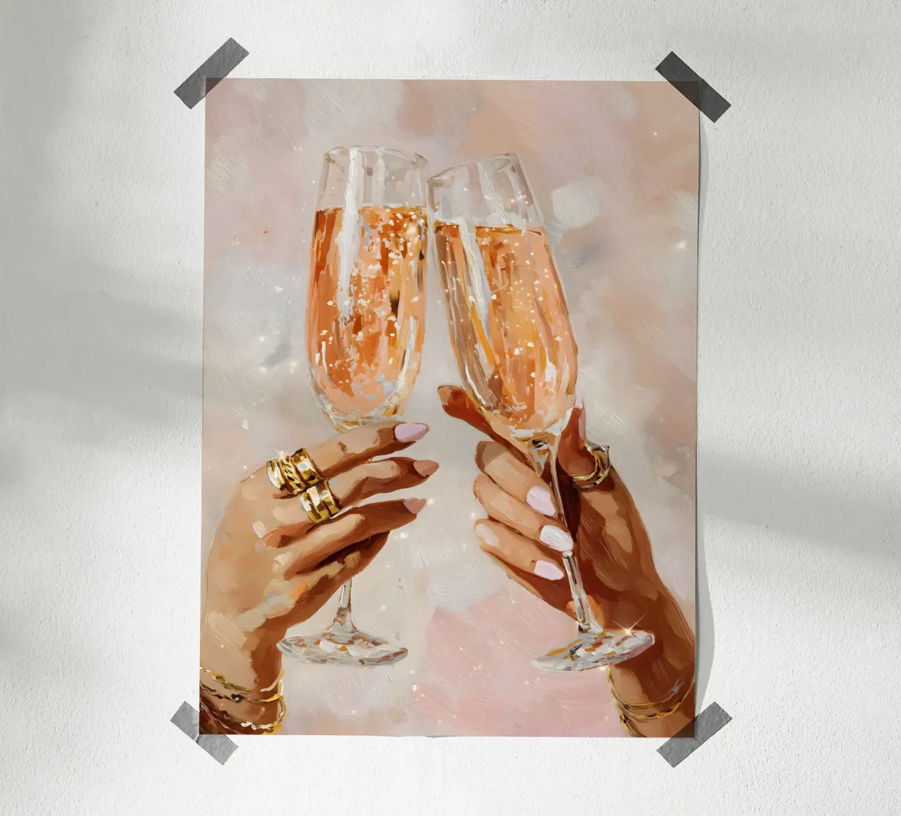 Cheers to Elegance poster da Gypsy Galleria