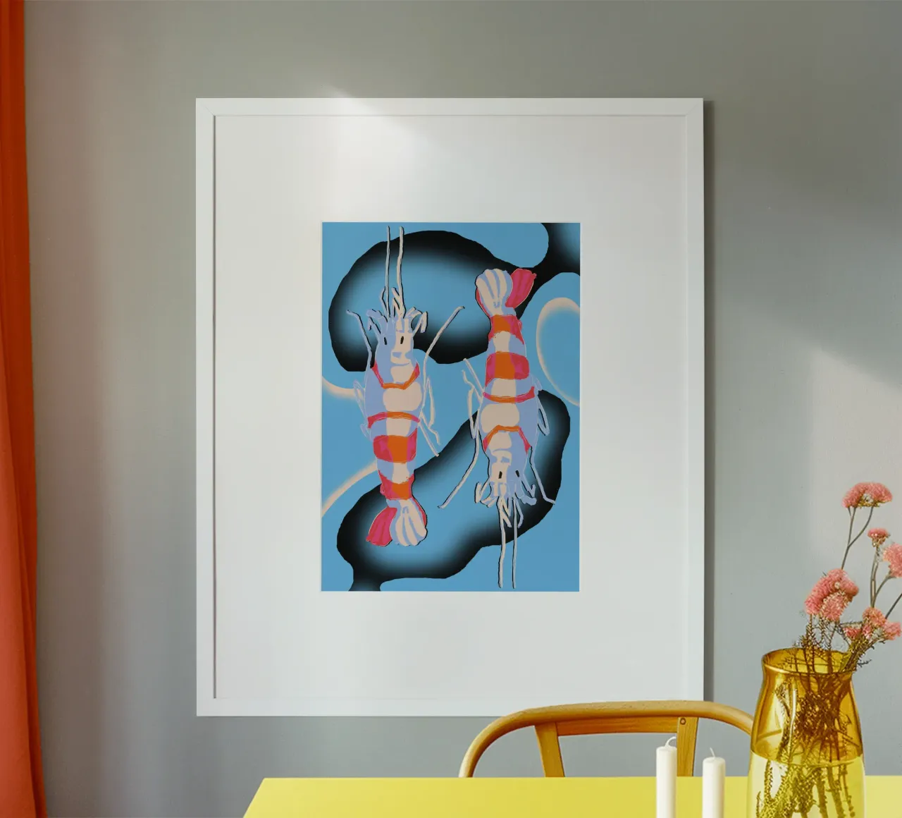 Twin Shrimp poster da illustfire